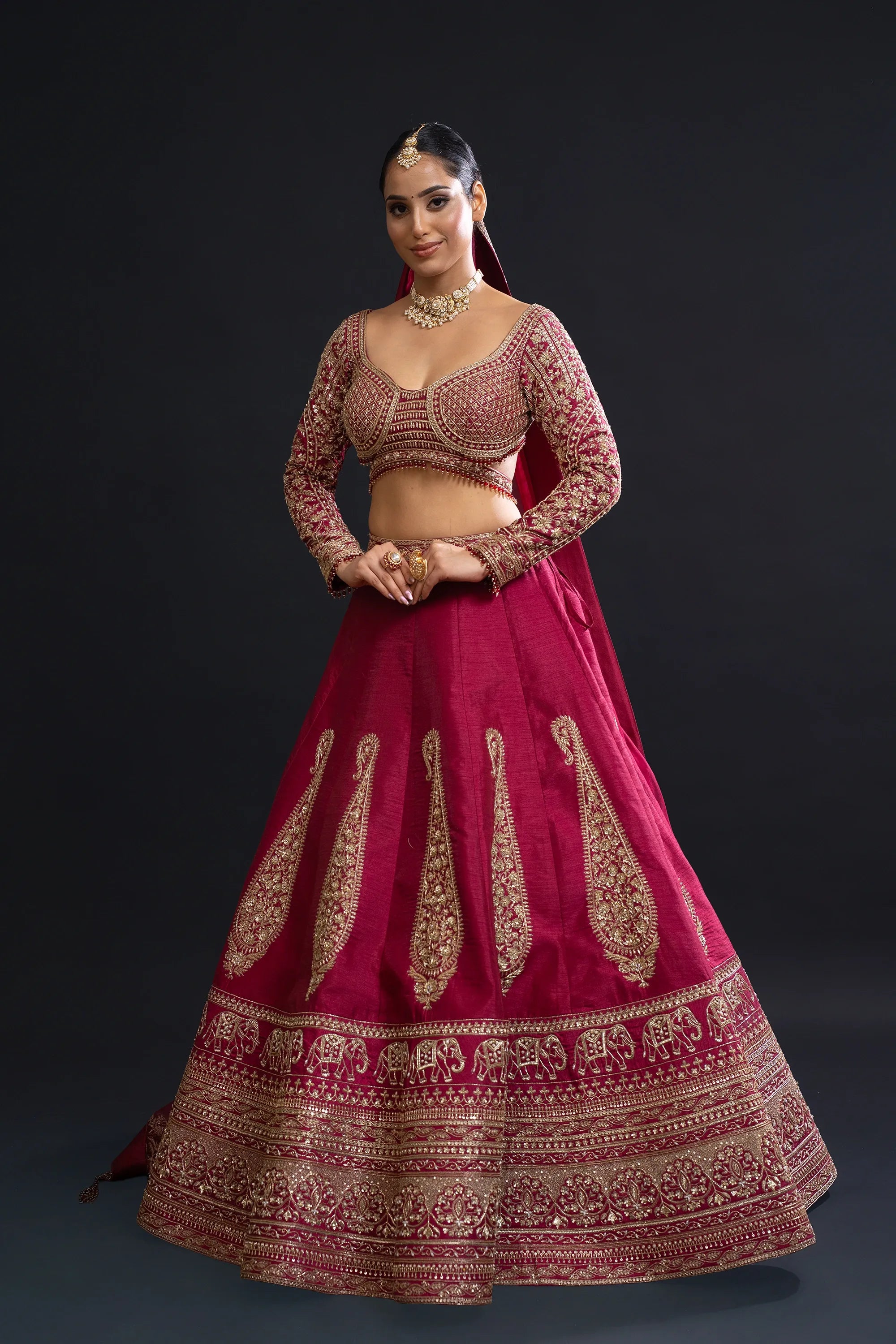 Royal Red Bridal Lehenga
