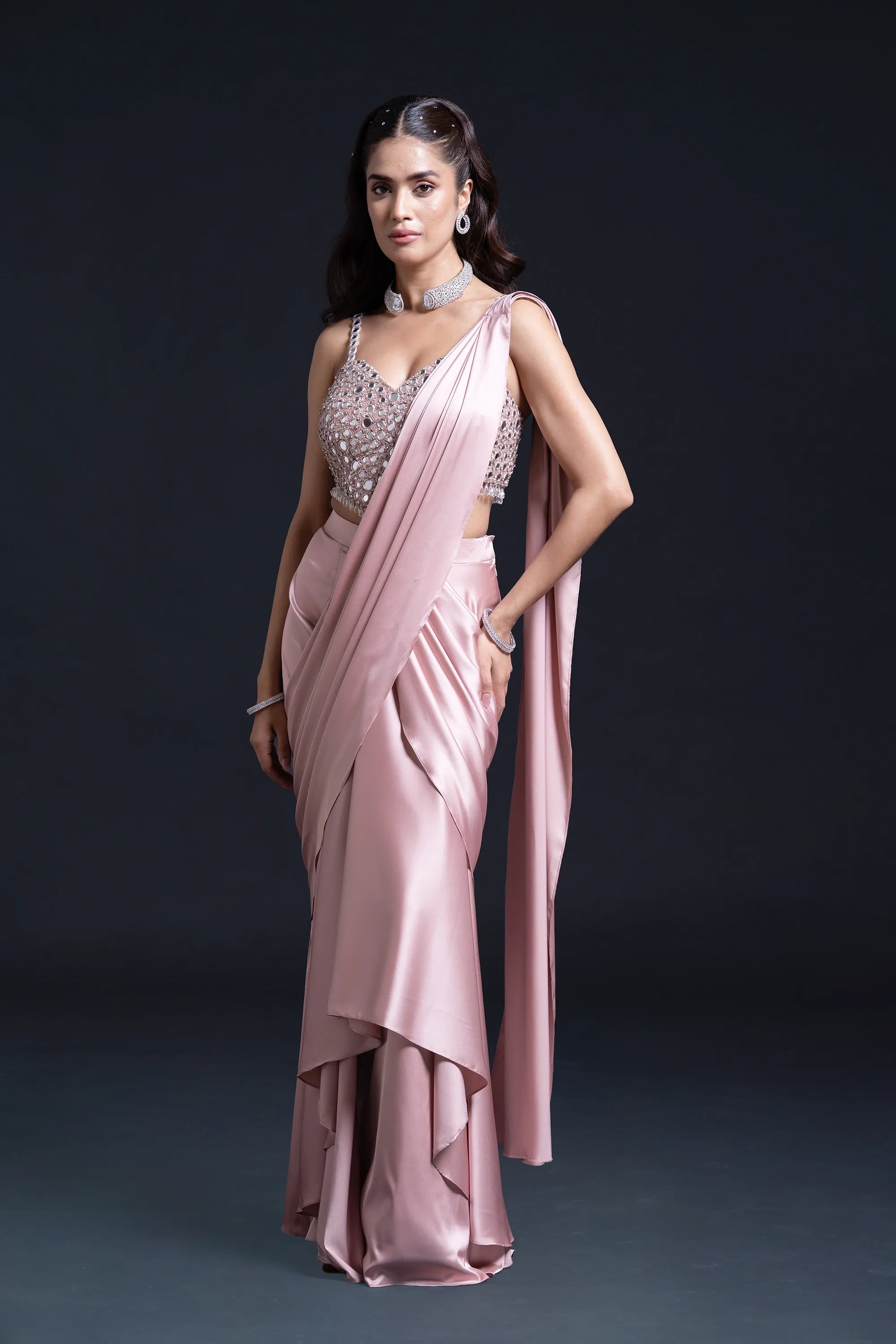 Designer Draped Sarees